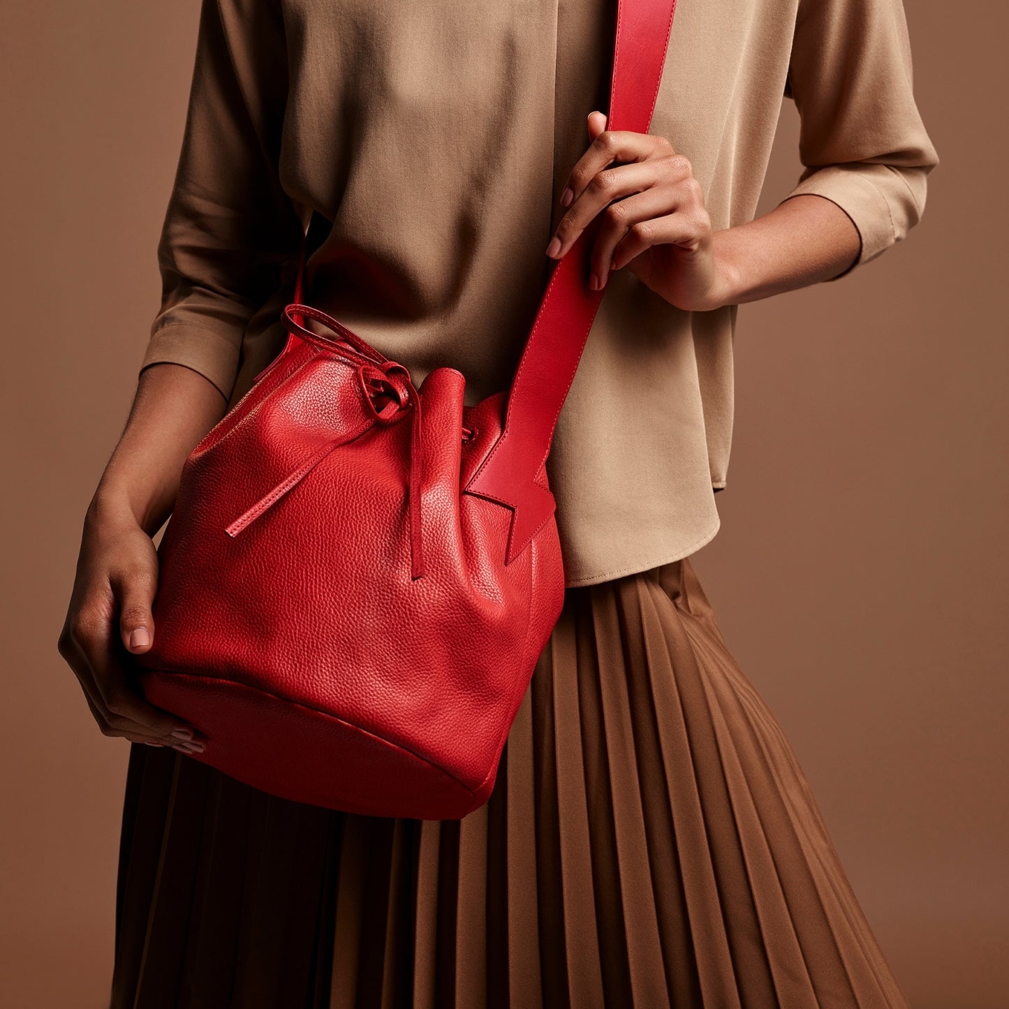Bucket Bag Rosso Red