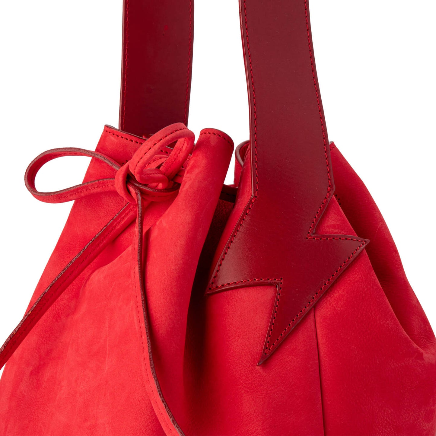 Bucket Bag Corallo Red Nubuck